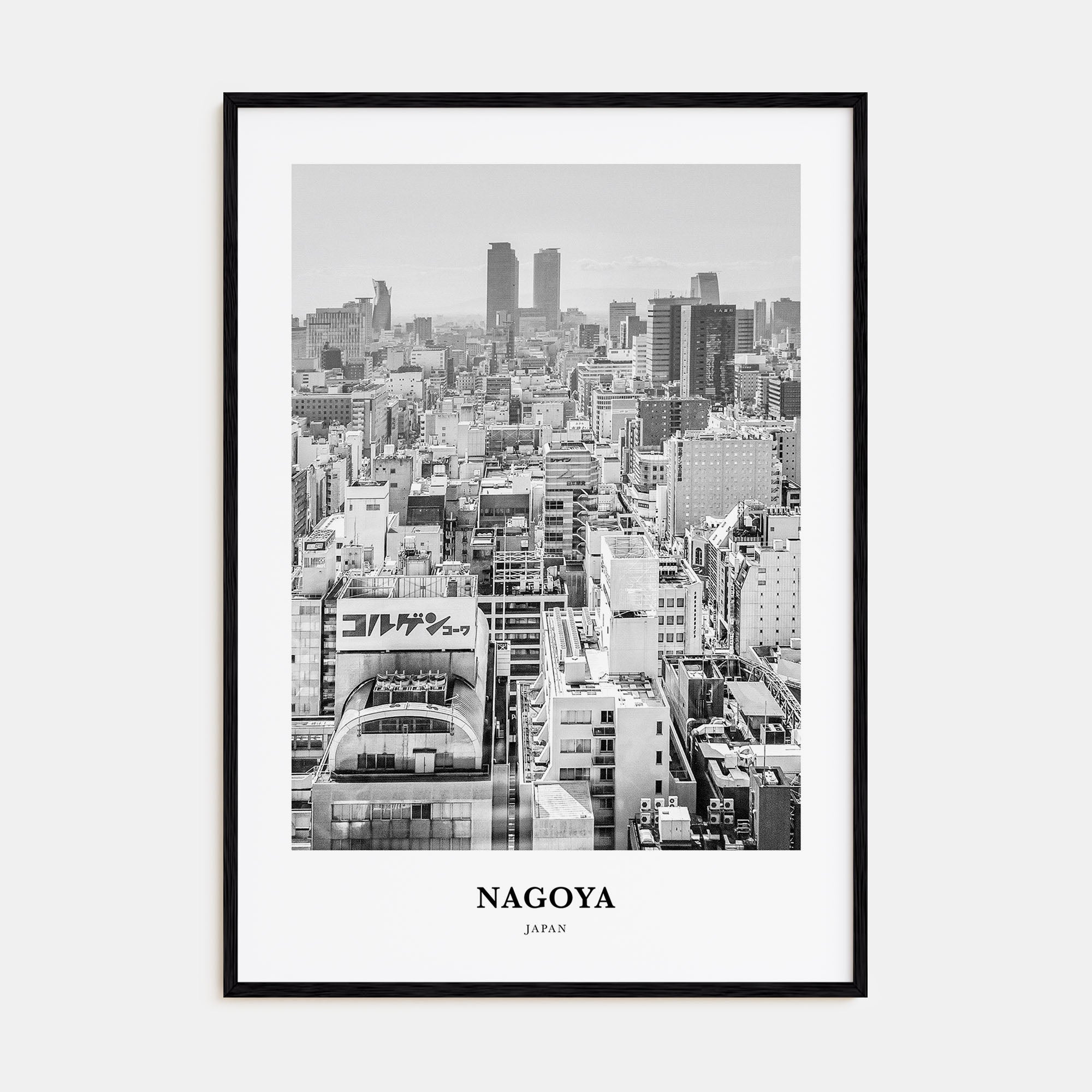 Nagoya Portrait B&W Poster