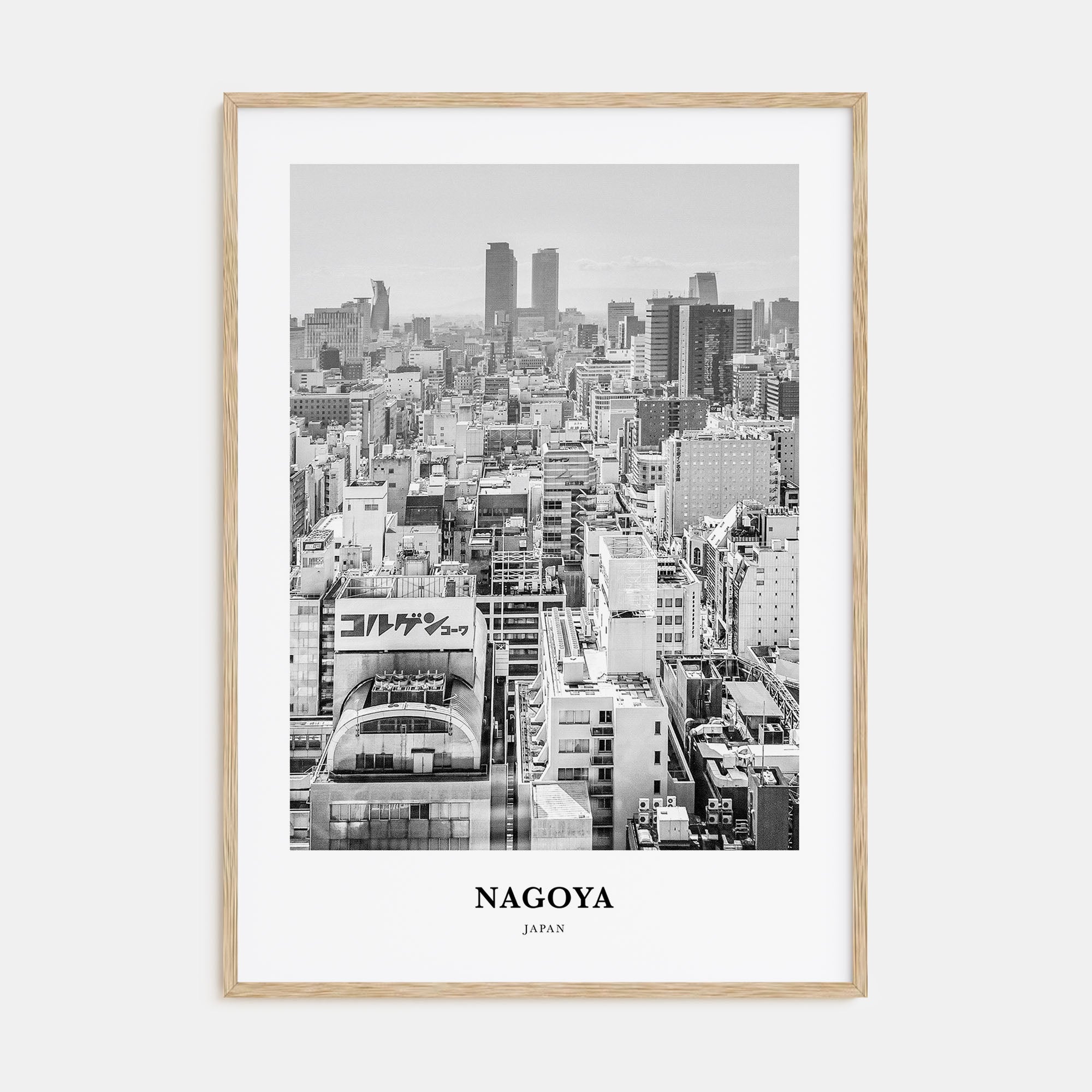 Nagoya Portrait B&W Poster