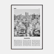 Nagoya Travel B&W Poster