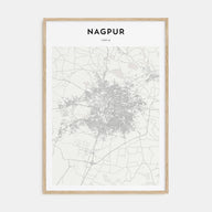 Nagpur Map Portrait Poster