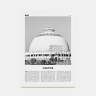 Nagpur Travel B&W Poster