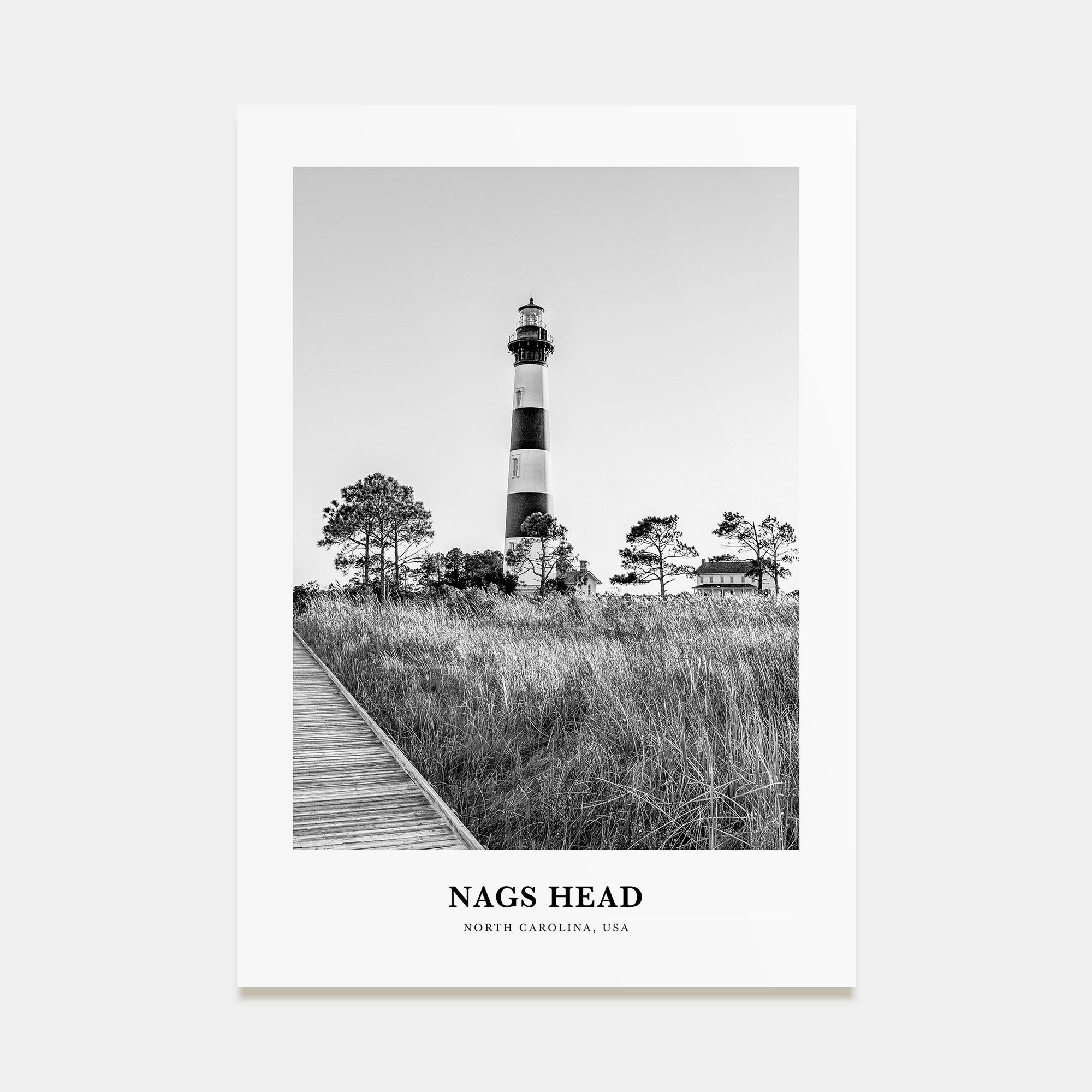 Nags Head Portrait B&W Poster