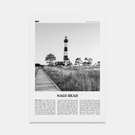 Nags Head Travel B&W Poster