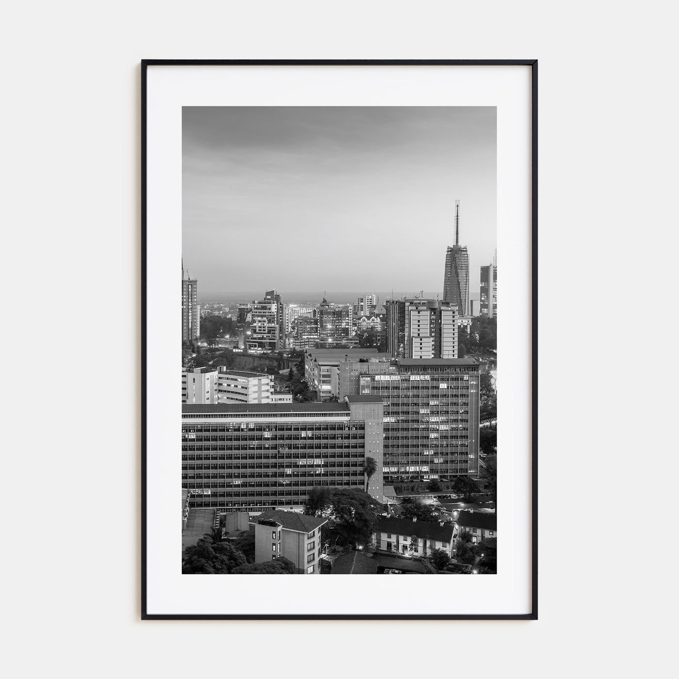Nairobi Photo B&W Poster