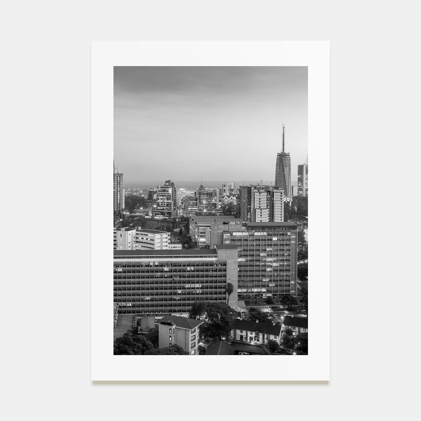 Nairobi Photo B&W Poster