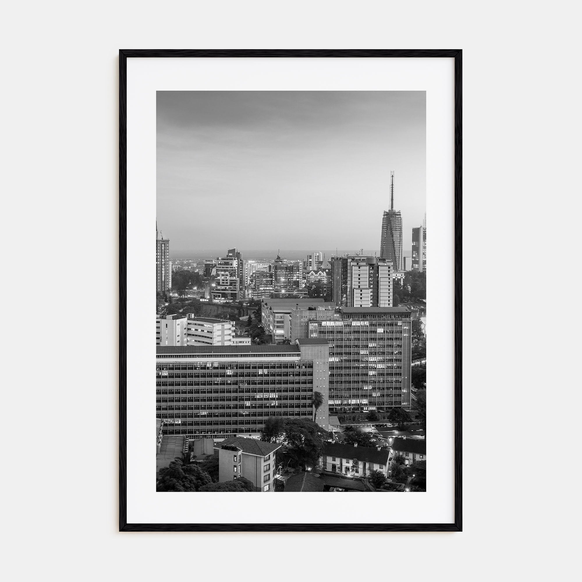 Nairobi Photo B&W Poster