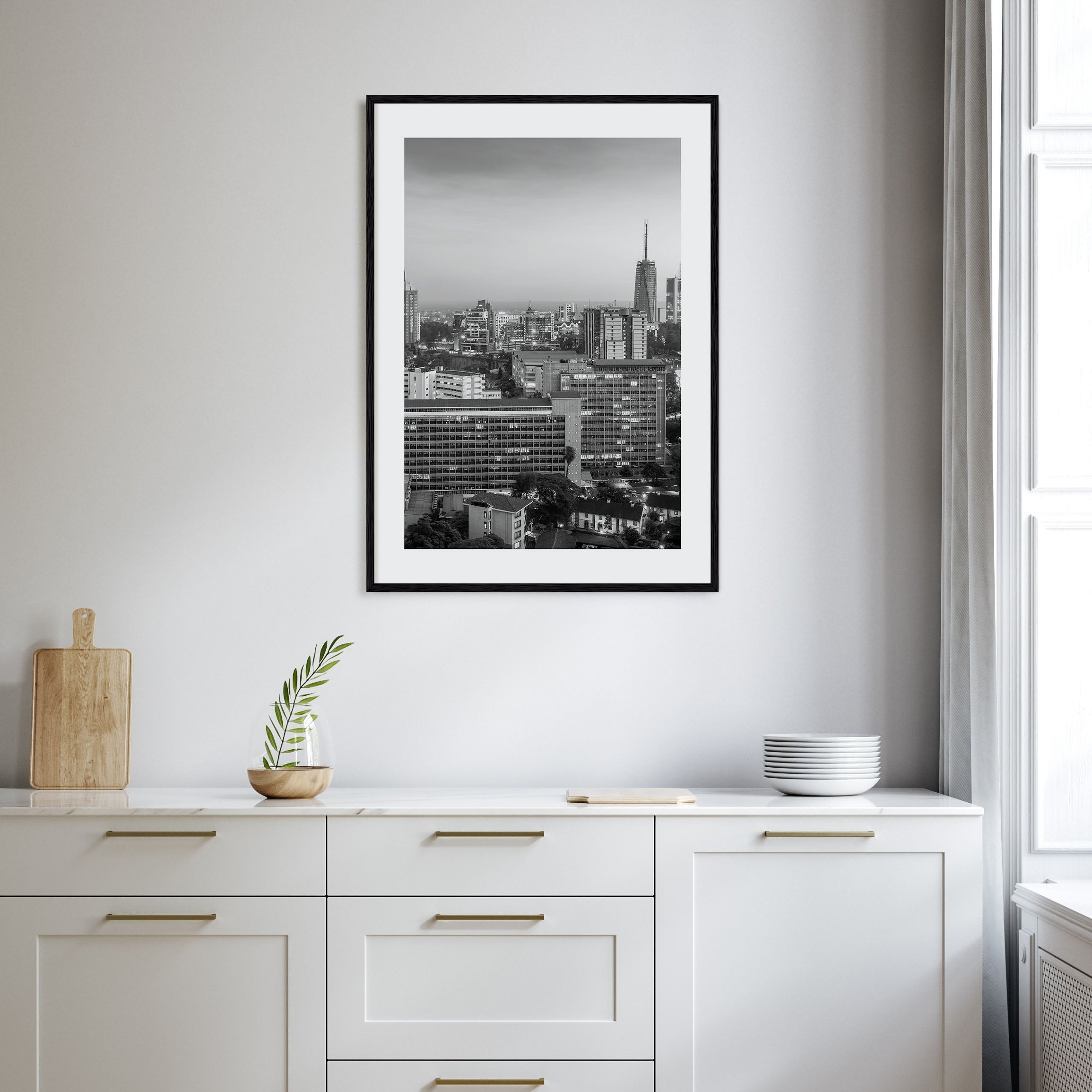 Nairobi Photo B&W Poster
