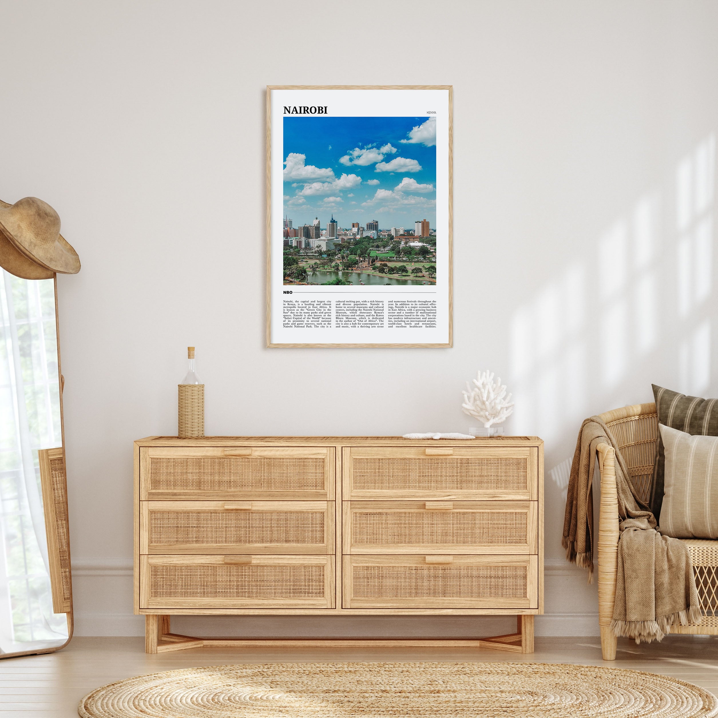 Nairobi Travel Color Poster