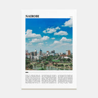 Nairobi Travel Color Poster