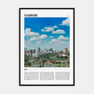 Nairobi Travel Color Poster