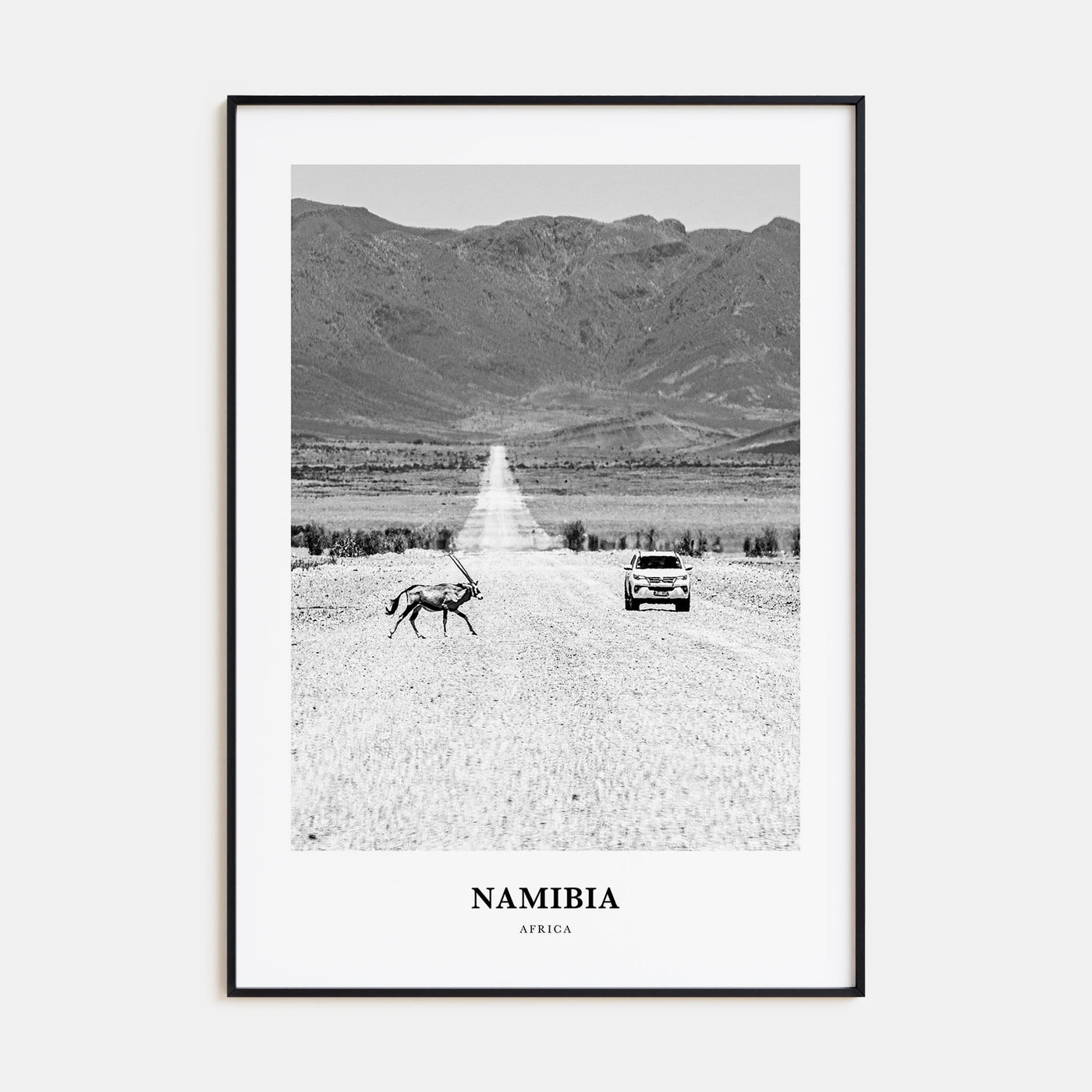 Namibia Portrait B&W Poster