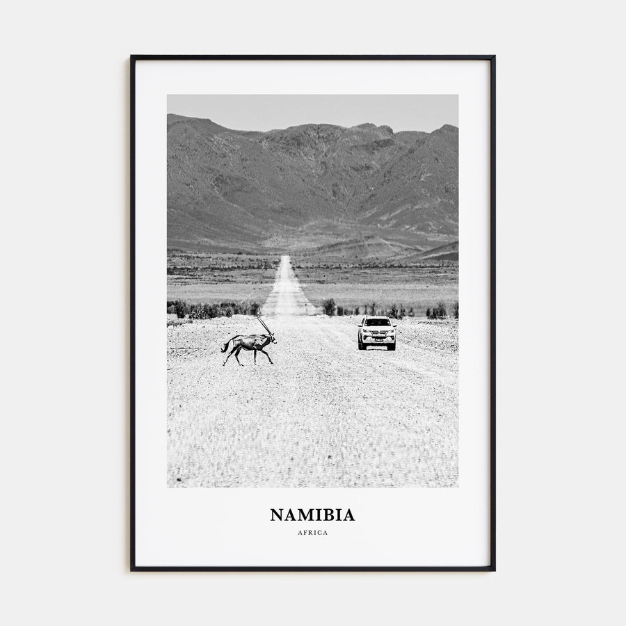 Namibia Portrait B&W Poster