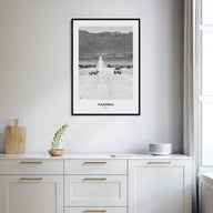Namibia Portrait B&W Poster