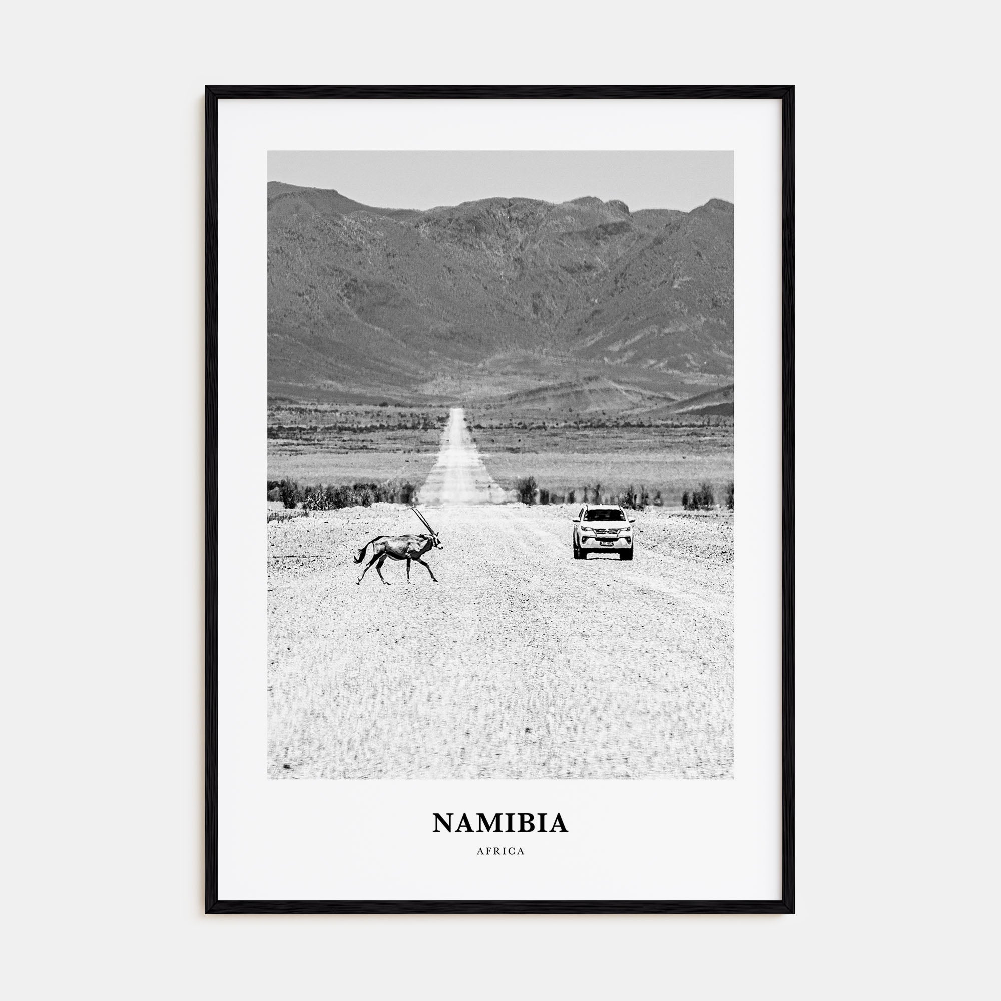 Namibia Portrait B&W Poster