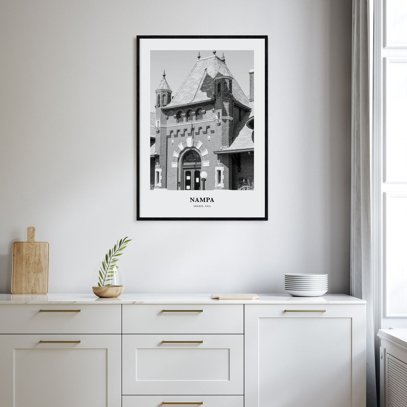 Nampa Portrait B&W Poster