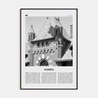 Nampa Travel B&W Poster