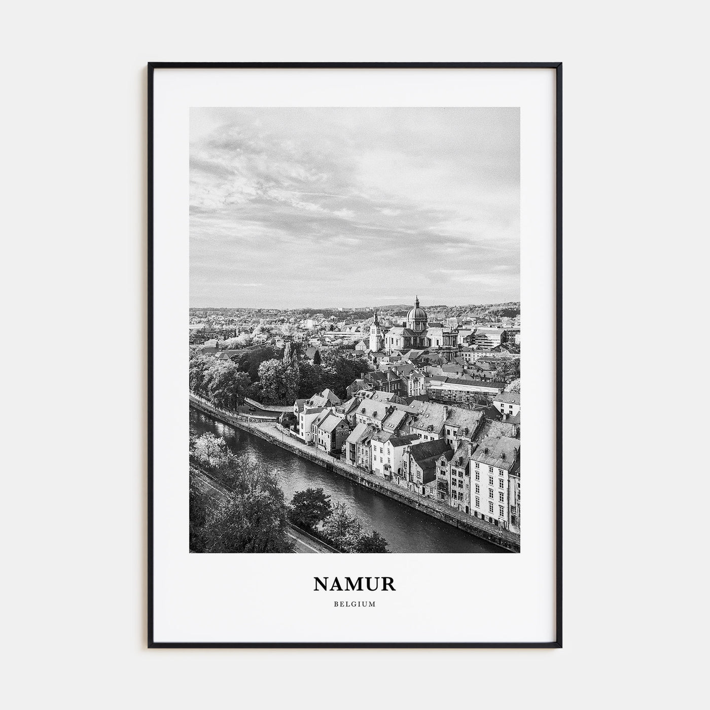 Namur Portrait B&W Poster