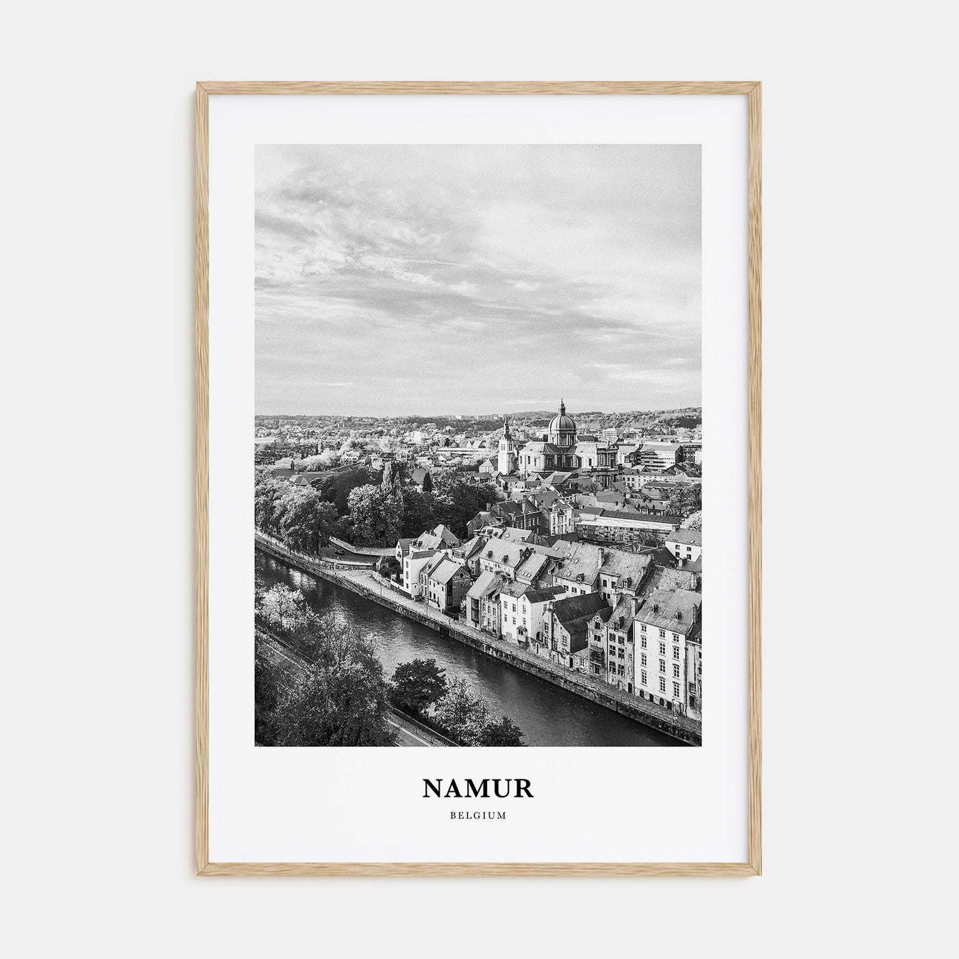 Namur Portrait B&W Poster