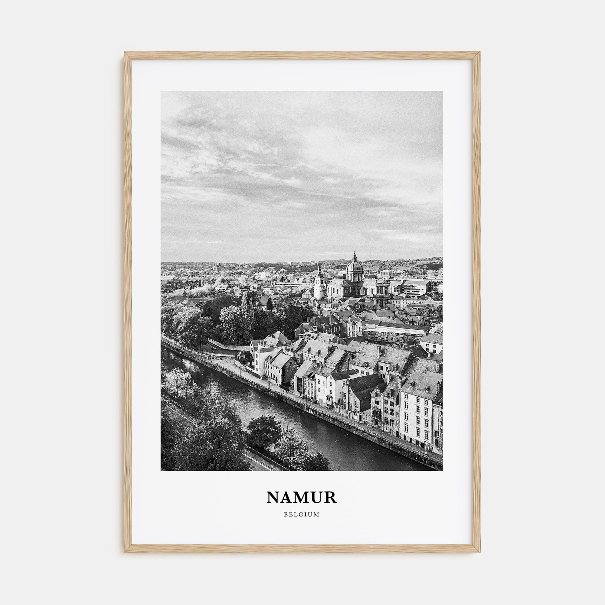Namur Portrait B&W Poster