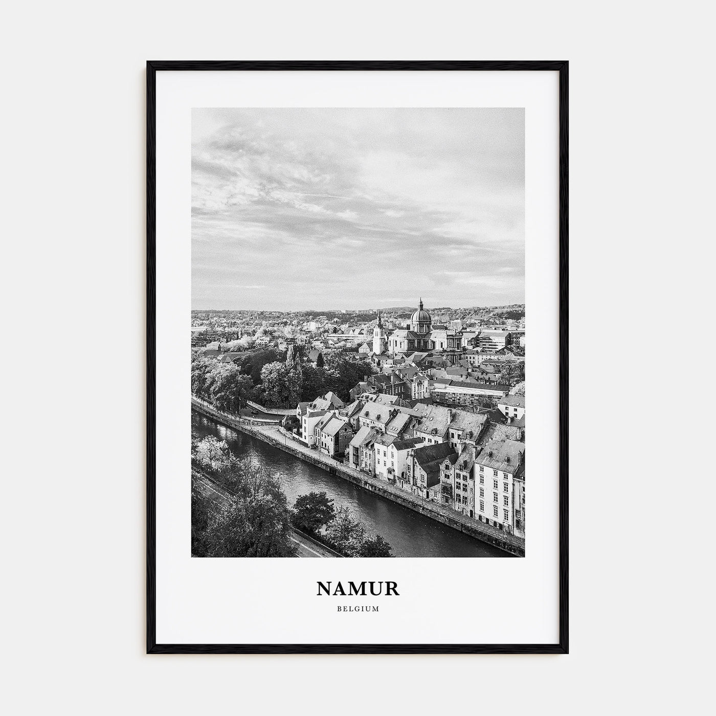 Namur Portrait B&W Poster