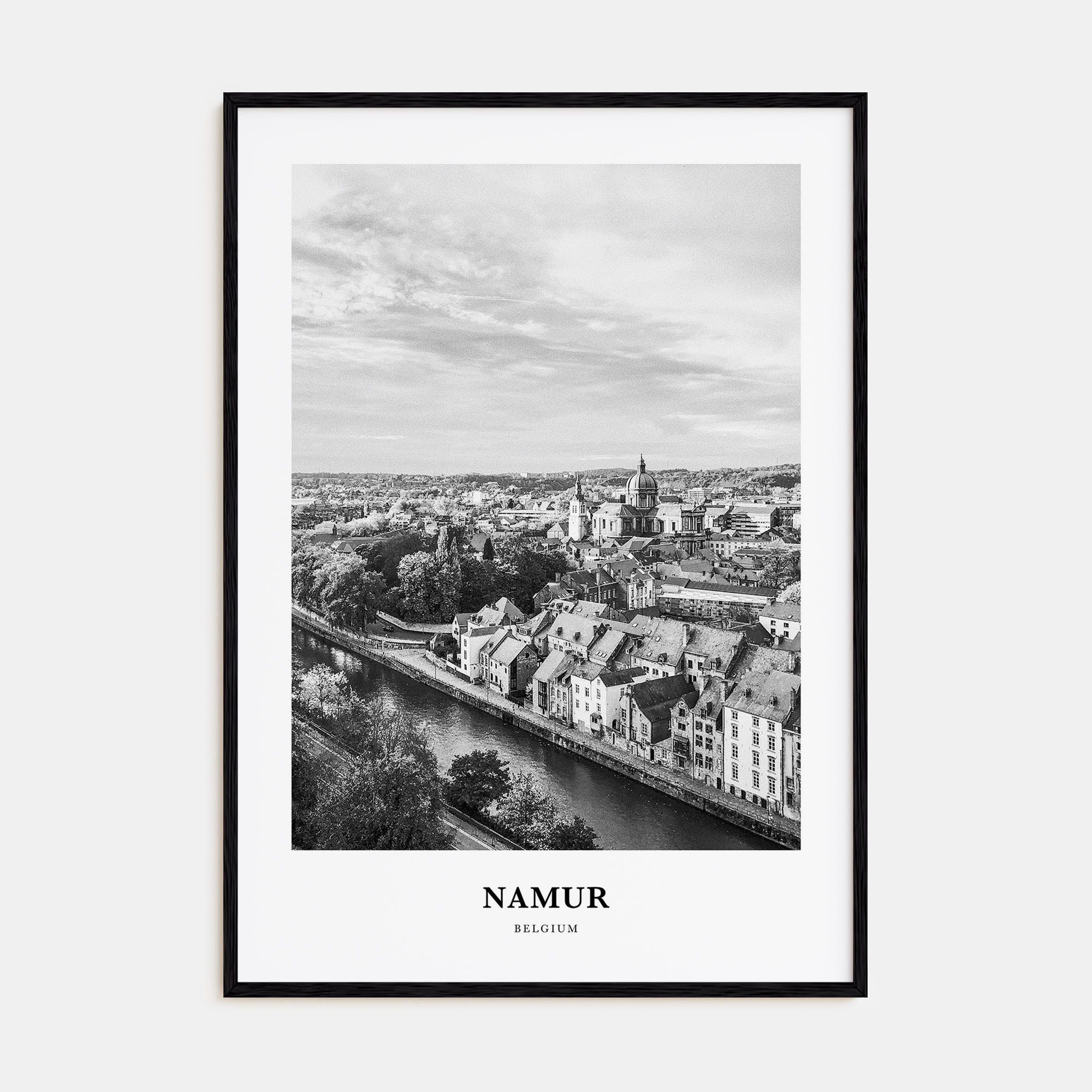 Namur Portrait B&W Poster