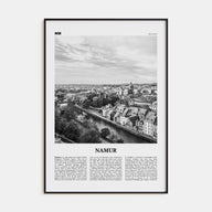 Namur Travel B&W Poster