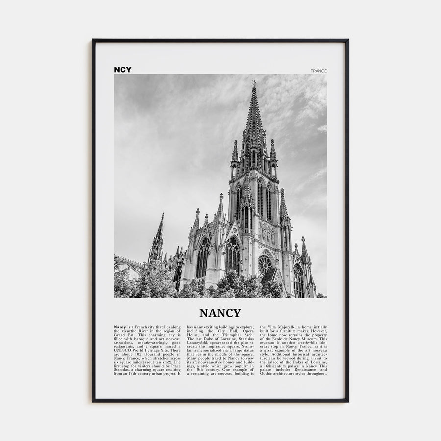 Nancy Travel B&W Poster