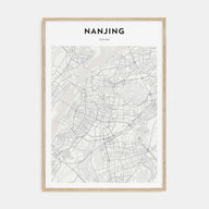 Nanjing Map Portrait Poster