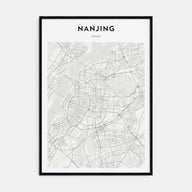 Nanjing Map Portrait Poster