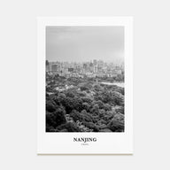 Nanjing Portrait B&W Poster