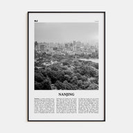 Nanjing Travel B&W Poster