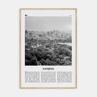 Nanjing Travel B&W Poster