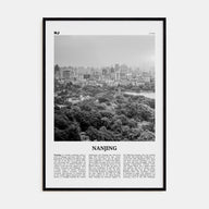 Nanjing Travel B&W Poster