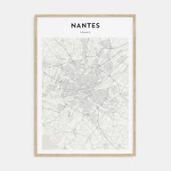 Nantes Map Portrait Poster