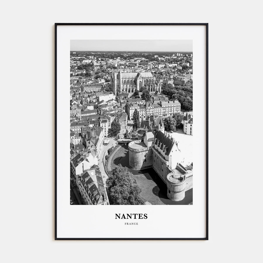 Nantes Portrait B&W Poster