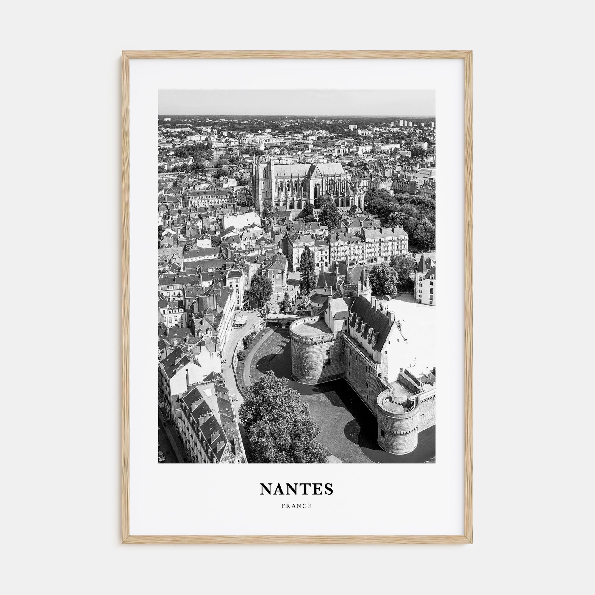 Nantes Portrait B&W Poster