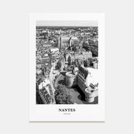 Nantes Portrait B&W Poster