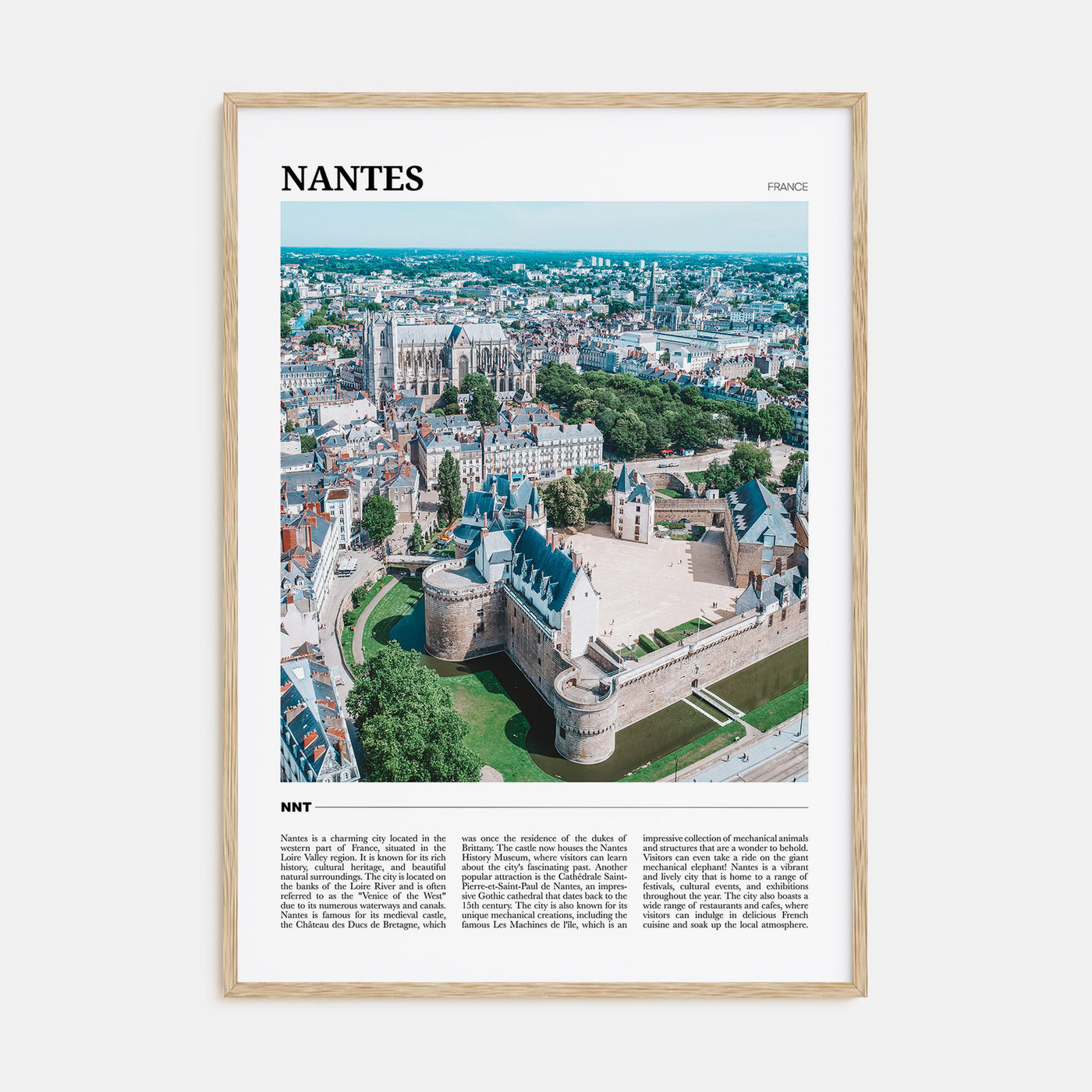 Nantes Travel Color Poster