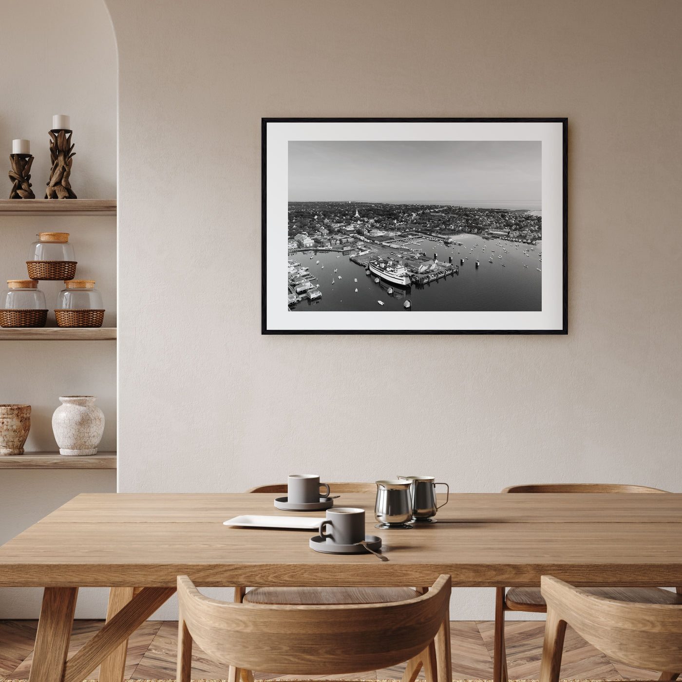 Nantucket Landscape B&W Poster