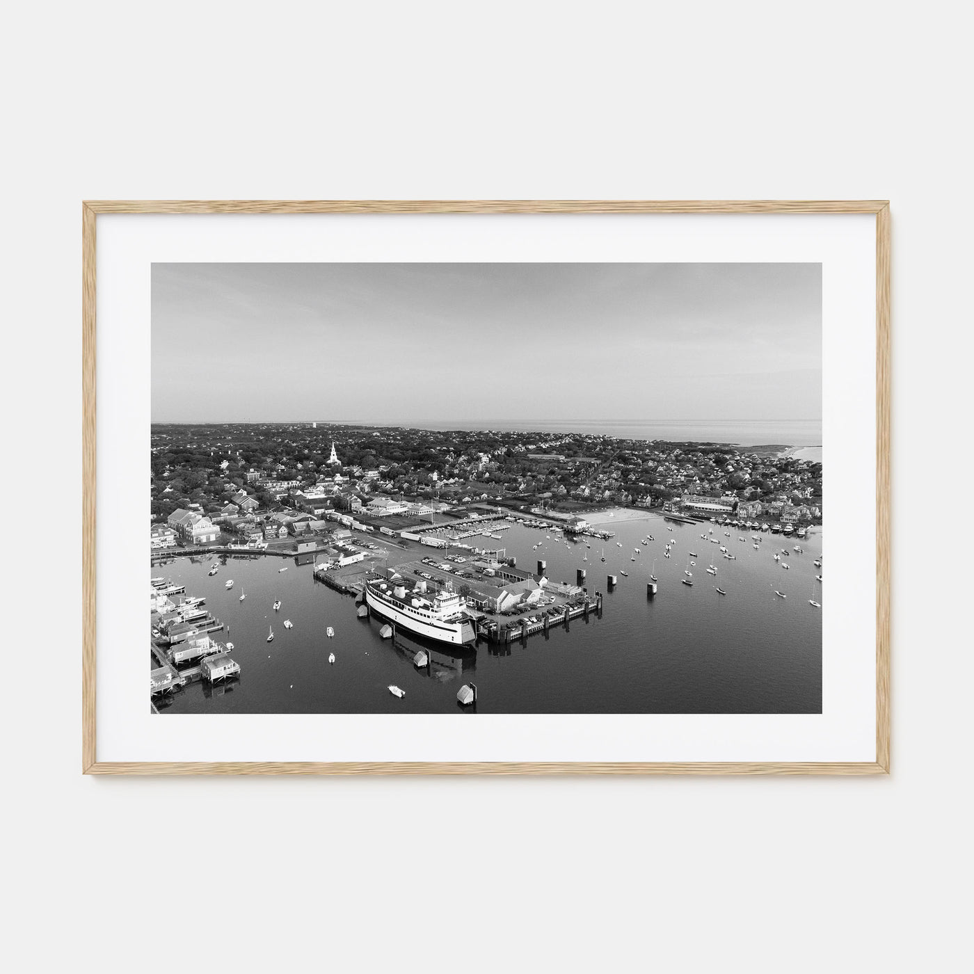 Nantucket Landscape B&W Poster