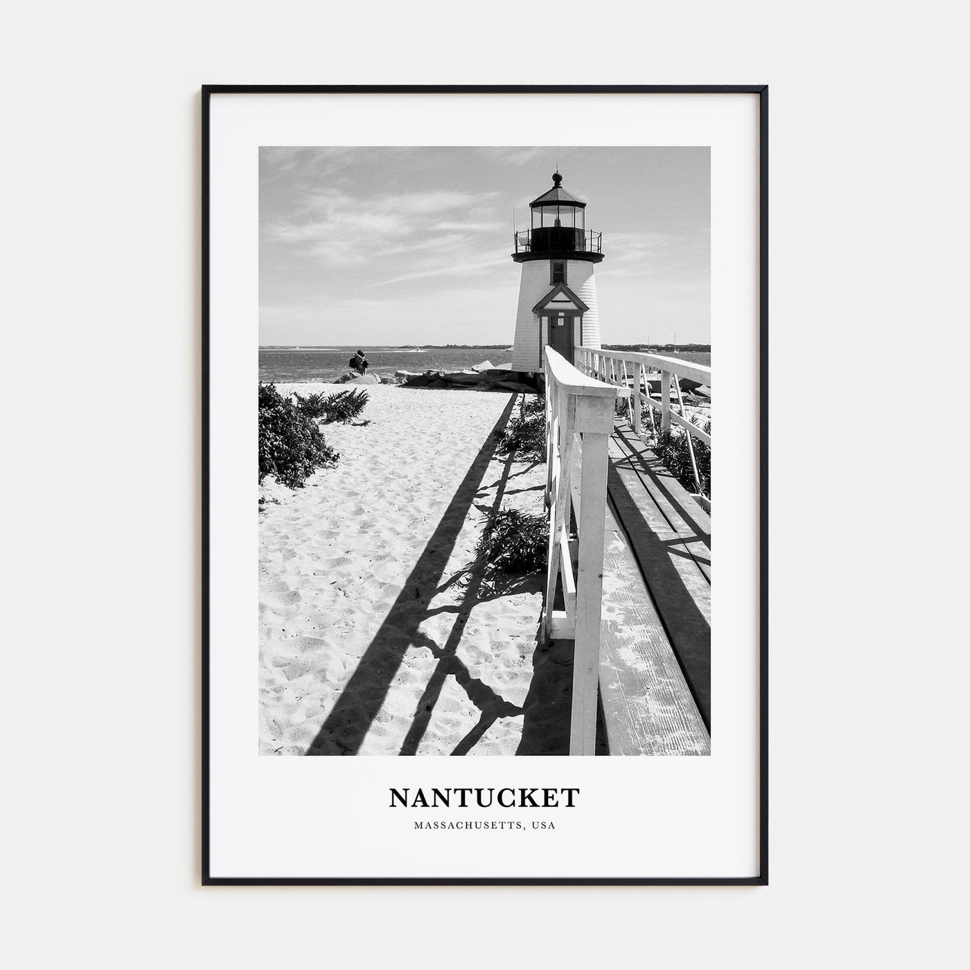 Nantucket Portrait B&W Poster