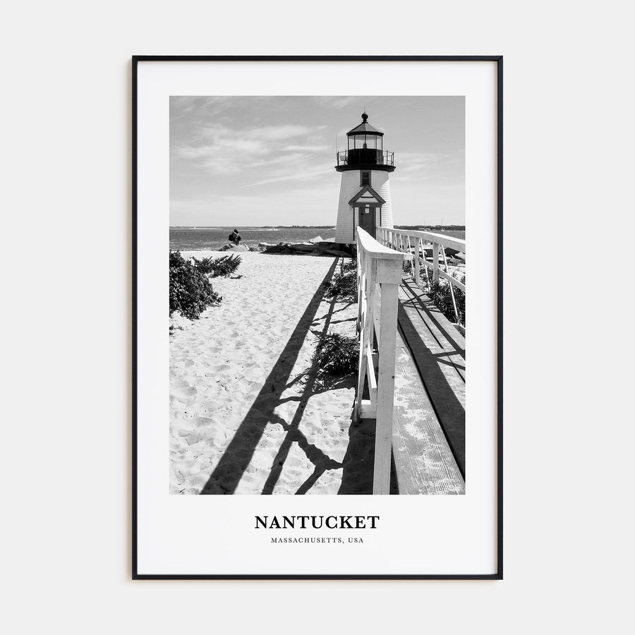 Nantucket Portrait B&W Poster