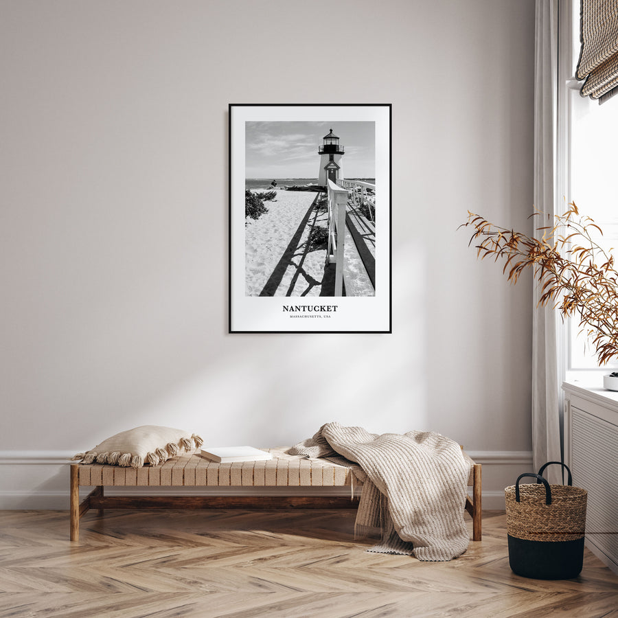 Nantucket Portrait B&W Poster