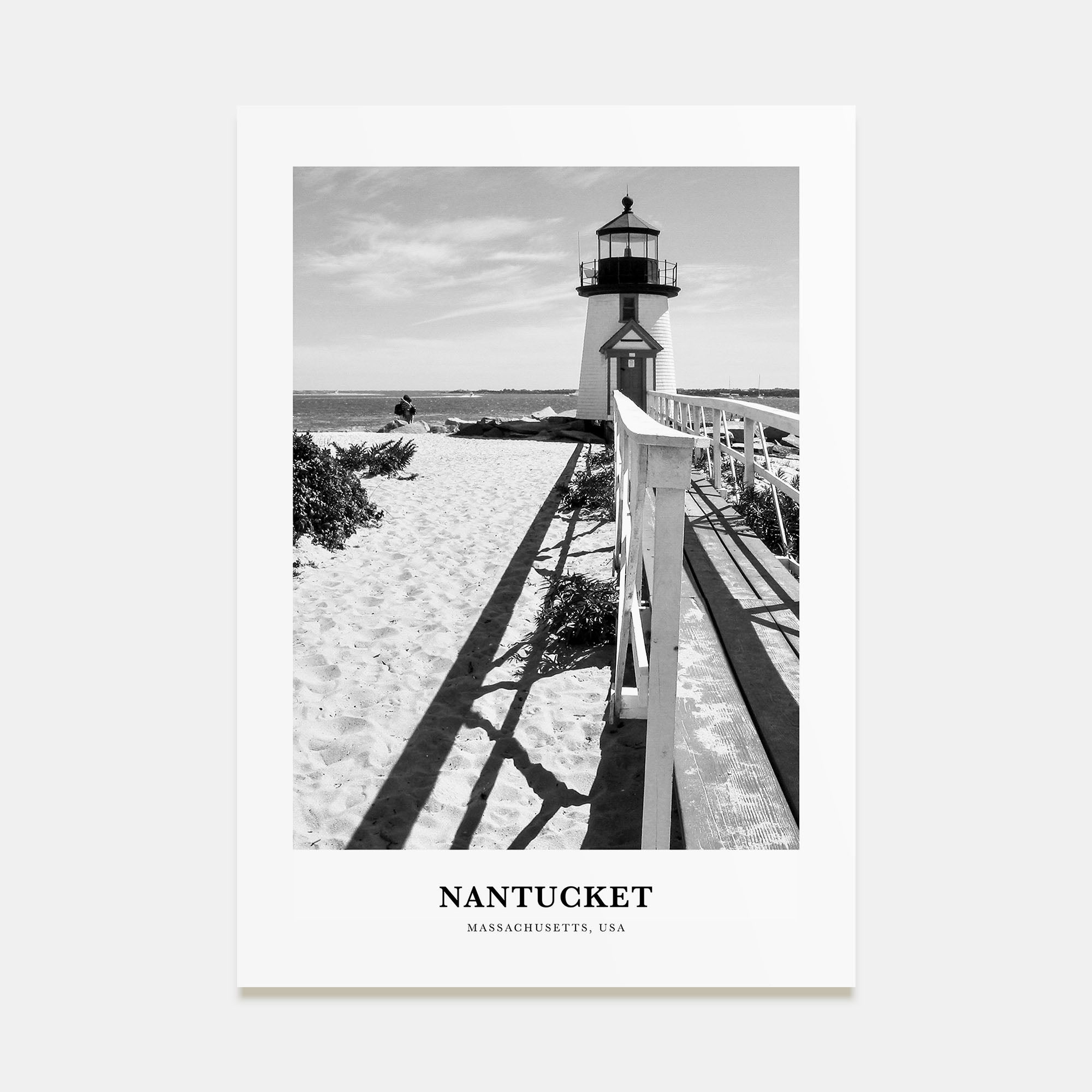 Nantucket Portrait B&W Poster