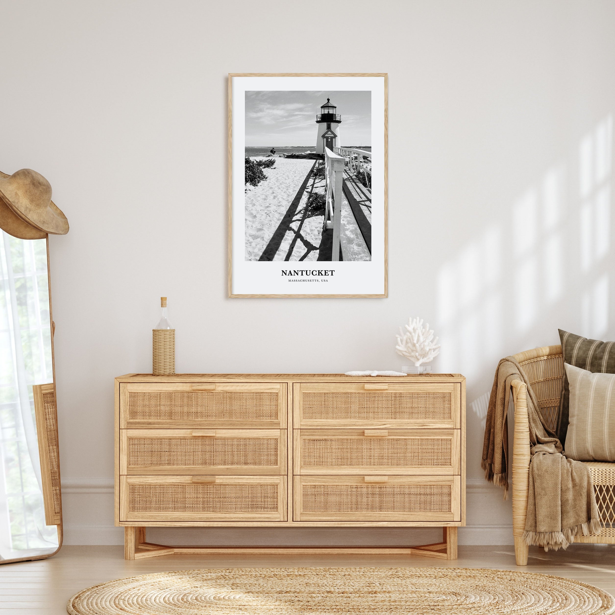 Nantucket Portrait B&W Poster
