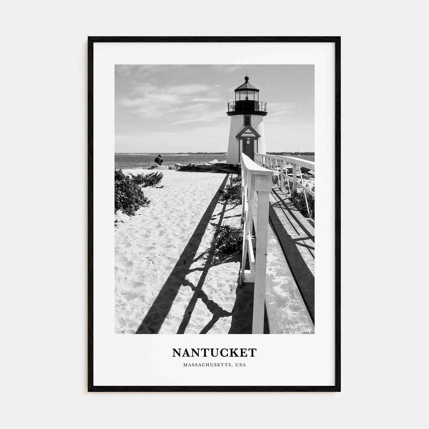 Nantucket Portrait B&W Poster