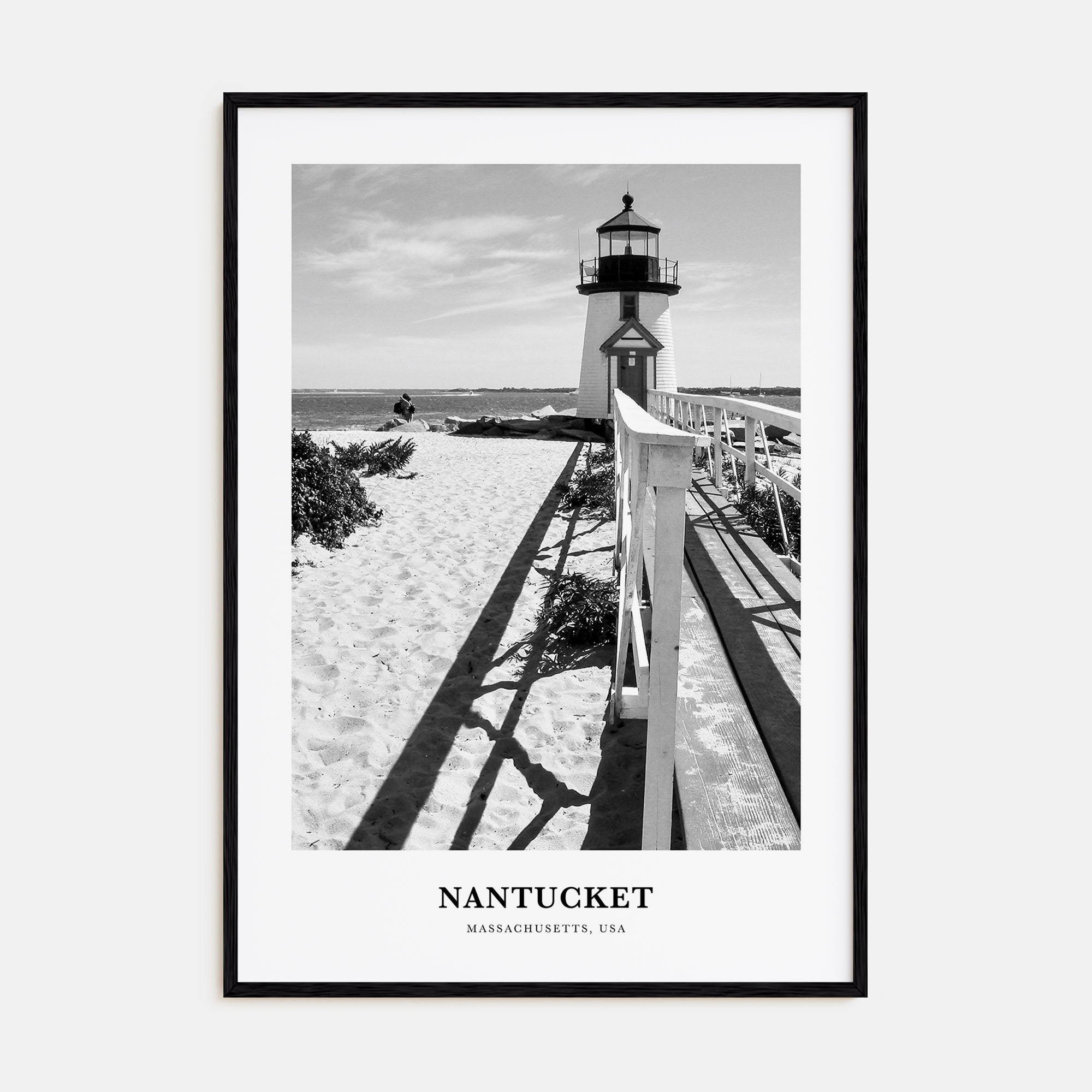 Nantucket Portrait B&W Poster