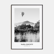 Napa County Portrait B&W Poster