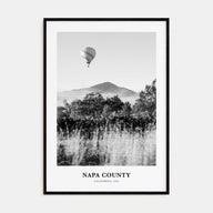 Napa County Portrait B&W Poster