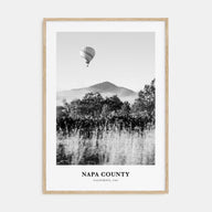 Napa County Portrait B&W Poster
